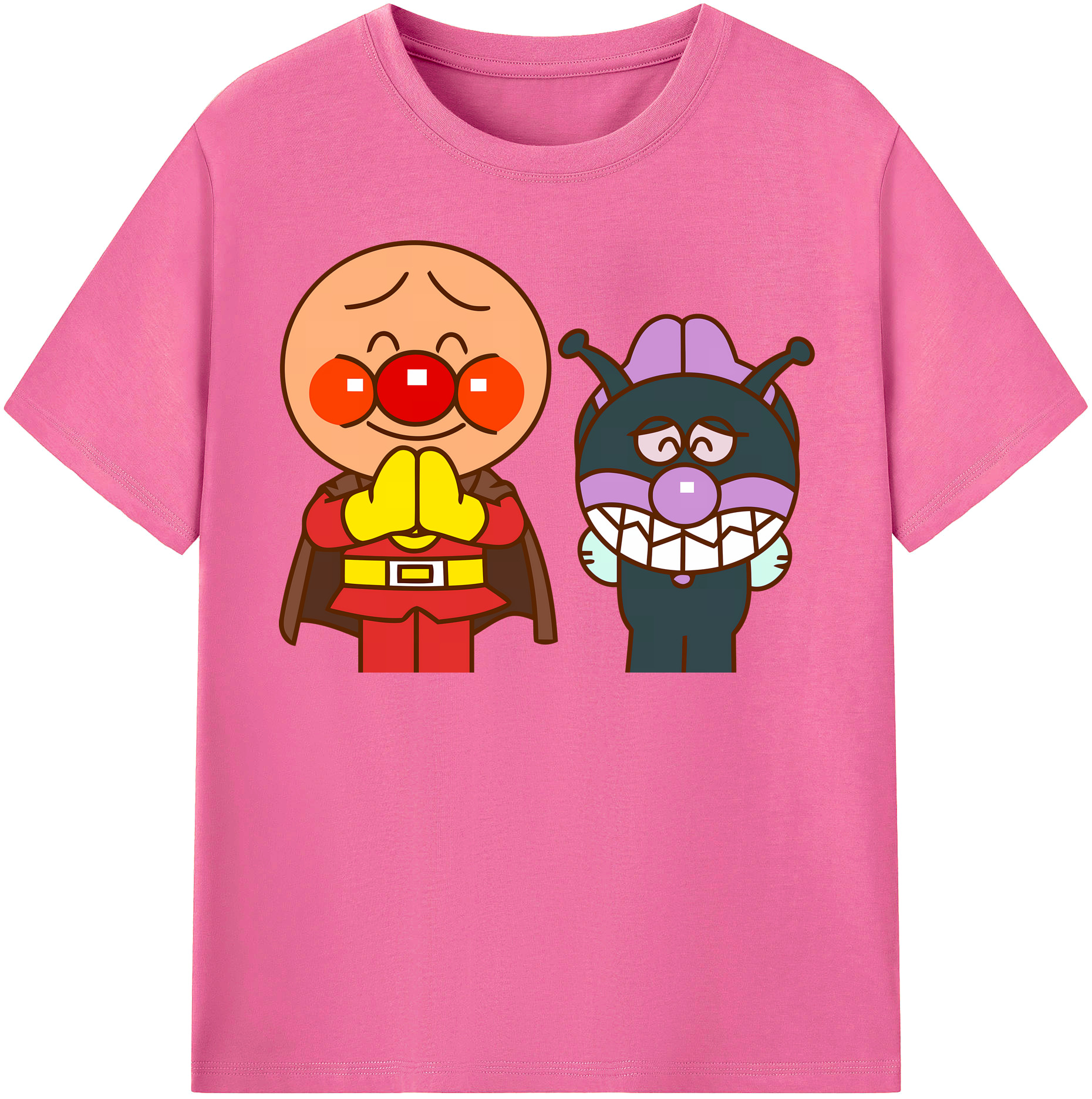 （画像用） アンパンマン Anpanman レディースカジュアルプリントTシャツ（綿100％）